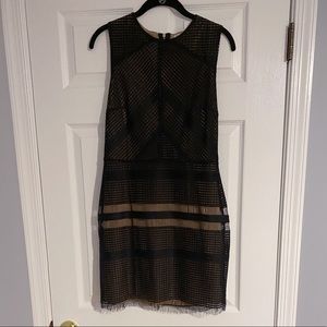 Black Fringe Boutique Dress